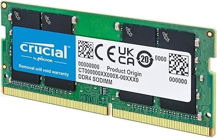 Crucial 8GB DDR4 RAM 3200MHz (PC4-25600), Downclockable to 2933/2666MHz Laptop Memory, SODIMM 260-Pin CL22, Compatible with 13th Gen Intel Core and AMD Ryzen 7000 - CT8G4SFRA32A